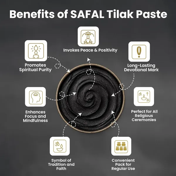 SAFAL_Tilak_Paste_Pack_of_12_Tika_Crafted_with_Ganga_Jal_for_Daily_Pooja_Hawan_Puja_Rituals_Mandir_Use_Long-Lasting_Sacred_Chandan_Paste_Easy_to_Apply_Sudh_Kala_Tika