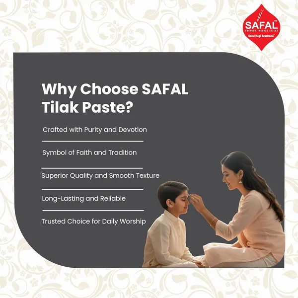 SAFAL_Tilak_Paste_Pack_of_12_Tika_Crafted_with_Ganga_Jal_for_Daily_Pooja_Hawan_Puja_Rituals_Mandir_Use_Long-Lasting_Sacred_Chandan_Paste_Easy_to_Apply_Sudh_Kala_Tika