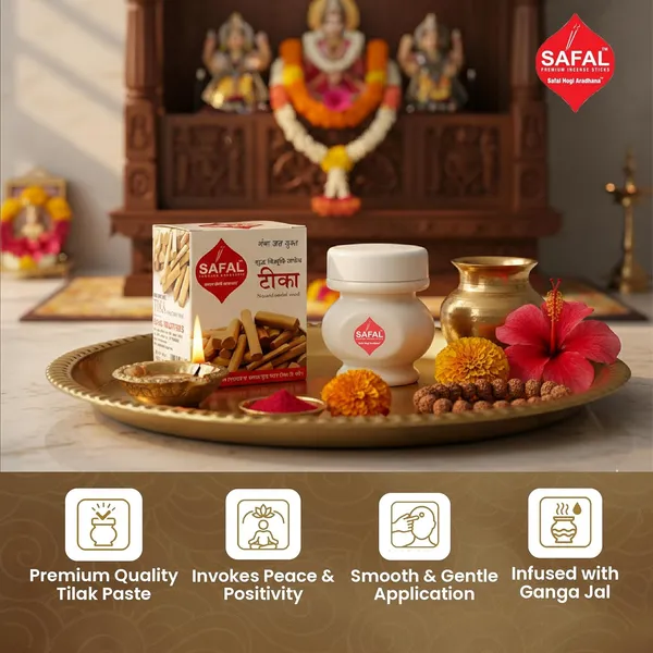 SAFAL_Tilak_Paste_Pack_of_12_Tika_Crafted_with_Ganga_Jal_for_Daily_Pooja_Hawan_Puja_Rituals_Mandir_Use_Long-Lasting_Sacred_Chandan_Paste_Easy_to_Apply_Sudh_Vibhuti_Safed_Tika