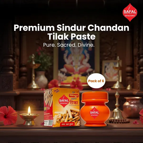 SAFAL_Tilak_Paste_Pack_of_12_Tika_Crafted_with_Ganga_Jal_for_Daily_Pooja_Hawan_Puja_Rituals_Mandir_Use_Long-Lasting_Sacred_Chandan_Paste_Easy_to_Apply_Sindur_Tika