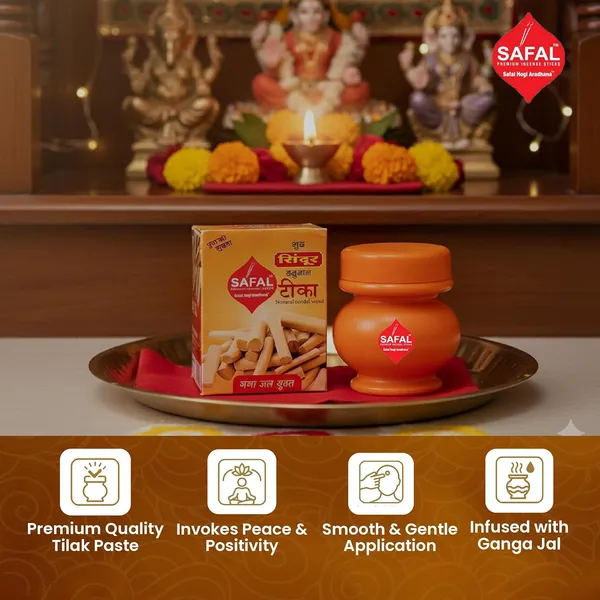 SAFAL_Tilak_Paste_Pack_of_12_Tika_Crafted_with_Ganga_Jal_for_Daily_Pooja_Hawan_Puja_Rituals_Mandir_Use_Long-Lasting_Sacred_Chandan_Paste_Easy_to_Apply_Sindur_Tika