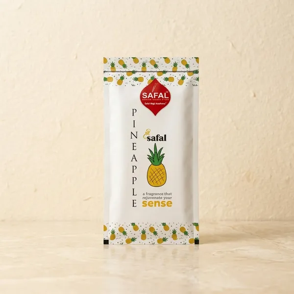 SAFAL_Pineapple_Handmade_Incense_Sticks_Pack_of_4_Natural_Fragrance_for_Puja_Meditation_Refreshing_Ambience_Incense_Sticks_for_Worship_Puja_Agarbatti_120_GMS_Pack_of_4x100