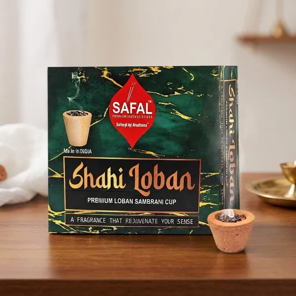 SAFAL_Cup_Dhoop_Cup_Dhoop_for_Puja_Each_Pack_Contains_12_Cups_Sambrani_Dhoop_Cup_Herbal_Fragrance_Long_Lasting_Aroma_Shahi_Loban_Pack_of_4
