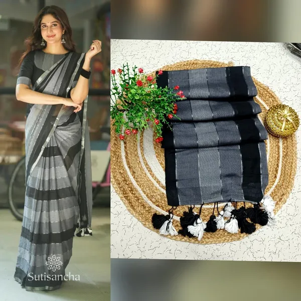 Mul_Cotton_Handloom_Self_Design_Saree_For_Women