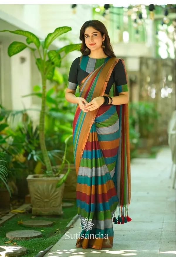 Mul_Cotton_Handloom_Self_Design_Saree_For_Women