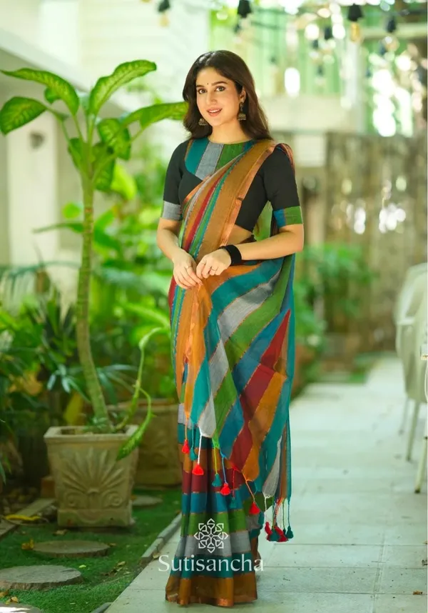 Mul_Cotton_Handloom_Self_Design_Saree_For_Women
