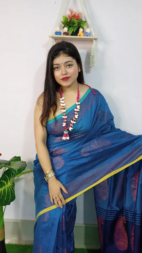 Aam_Kolka_Contrast_Saree