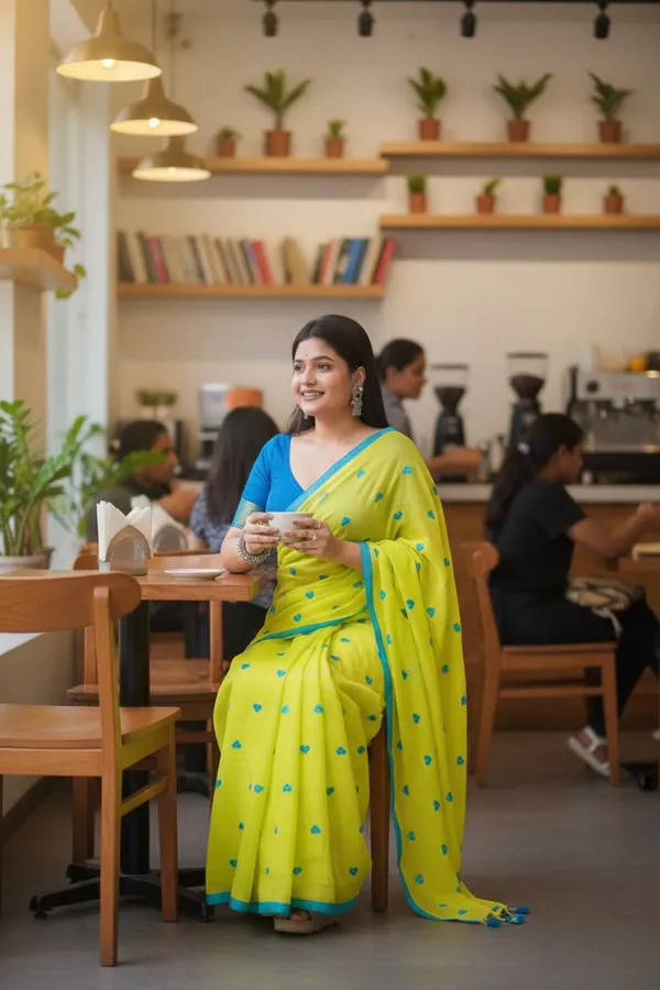 EMB_Blue_Love_Lemon_Green_Saree_