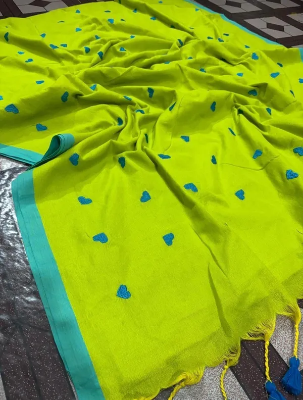 EMB_Blue_Love_Light_Green_Saree