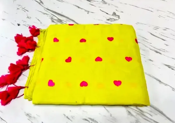 Lime_Green_&_Pink_Khadi_Handloom_Embroidered_Saree_For_Women