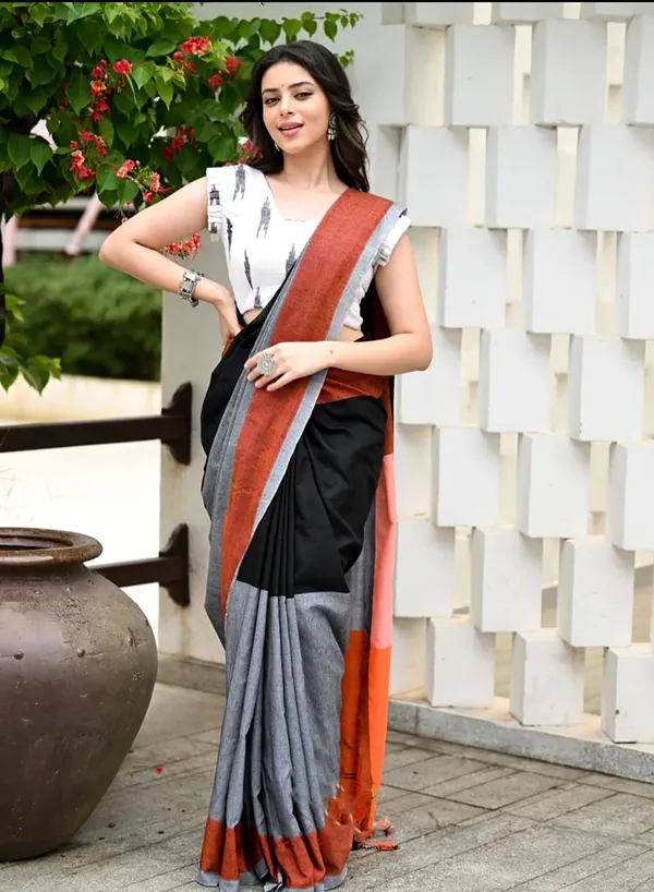 Multicolour_Pure_Cotton_Handloom_Woven_Saree_For_Women