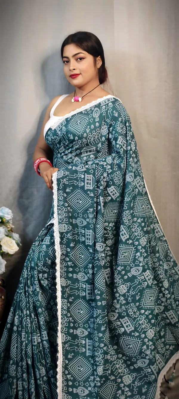 Raja_Khadi_Madhubani_Printed_Saree_For_Women