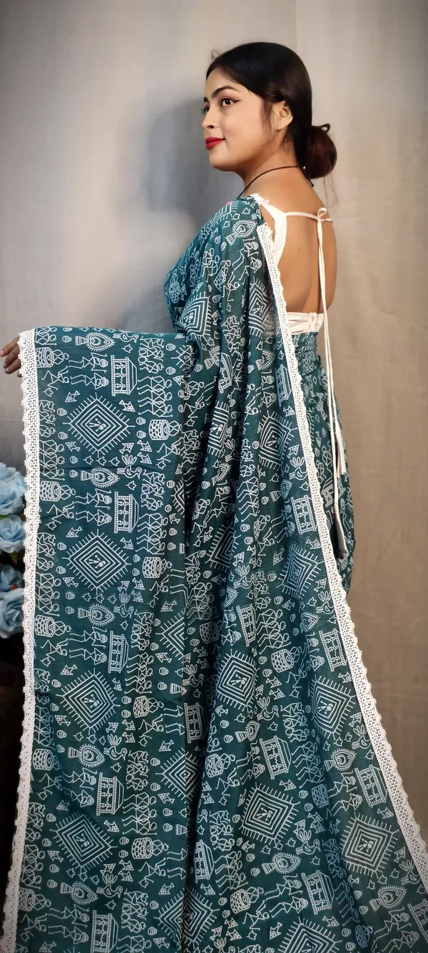 Raja_Khadi_Madhubani_Printed_Saree_For_Women