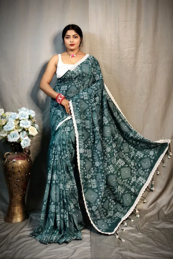 Raja_Khadi_Madhubani_Printed_Saree_For_Women