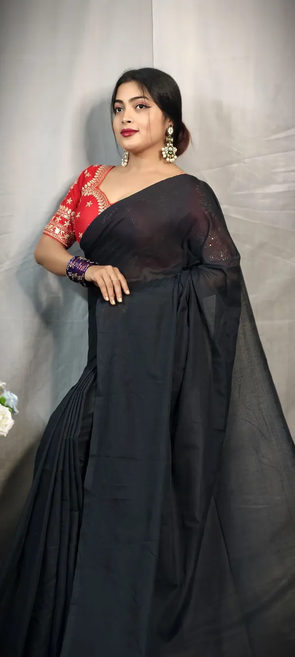 Black_Pure_Cotton_Handloom_Woven_Saree_For_Women