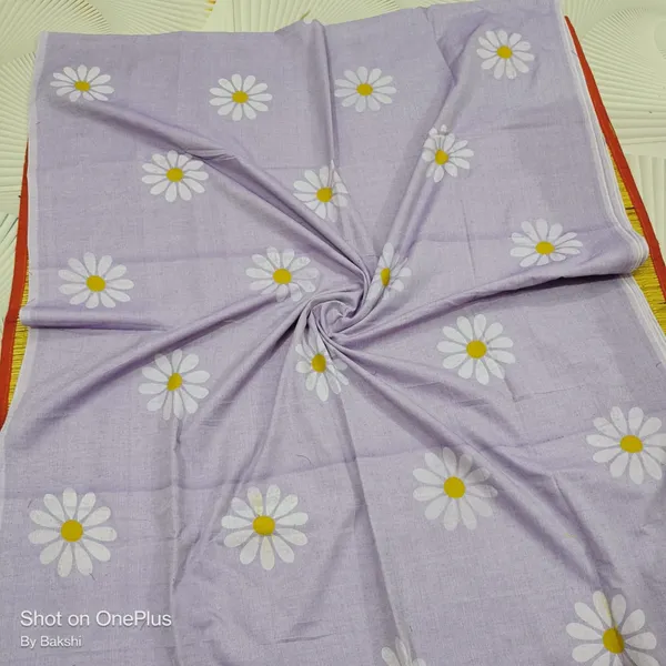 Light_Violet_Cotton_Blend_Handloom_Printed_Saree_For_Women
