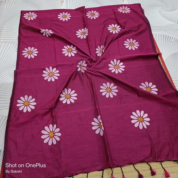 Purple_Cotton_Blend_Handloom_Printed_Saree_For_Women