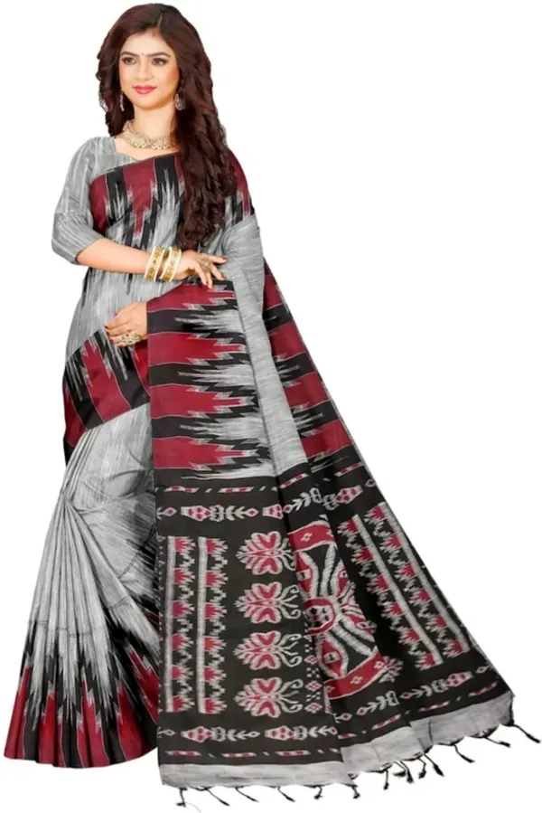 Multicolour_Viscose_Rayon_Sambalpuri_Printed_Saree_For_Women
