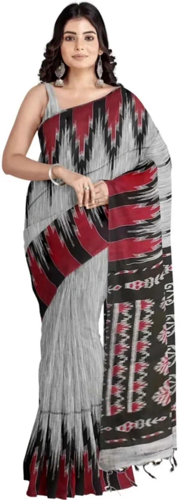 Multicolour_Viscose_Rayon_Sambalpuri_Printed_Saree_For_Women