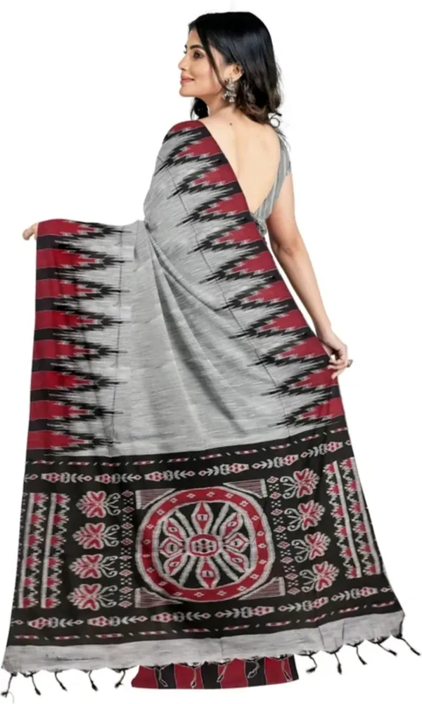 Multicolour_Viscose_Rayon_Sambalpuri_Printed_Saree_For_Women