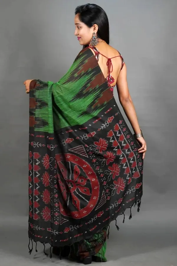 Multicolour_Viscose_Rayon_Sambalpuri_Printed_Saree_For_Women