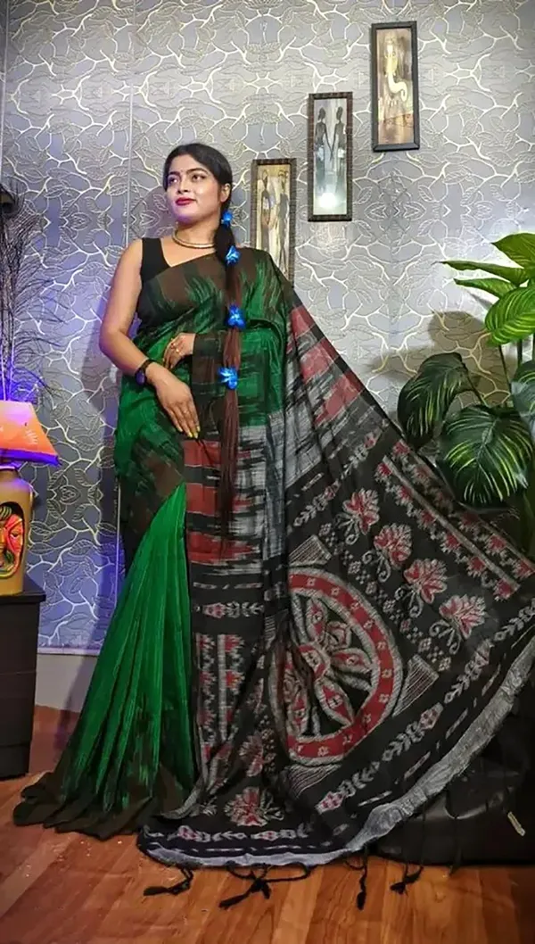 Multicolour_Viscose_Rayon_Sambalpuri_Printed_Saree_For_Women