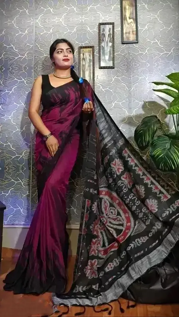 Multicolour_Viscose_Rayon_Sambalpuri_Printed_Saree_For_Women