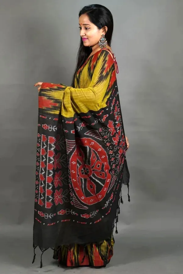 Multicolour_Viscose_Rayon_Sambalpuri_Printed_Saree_For_Women