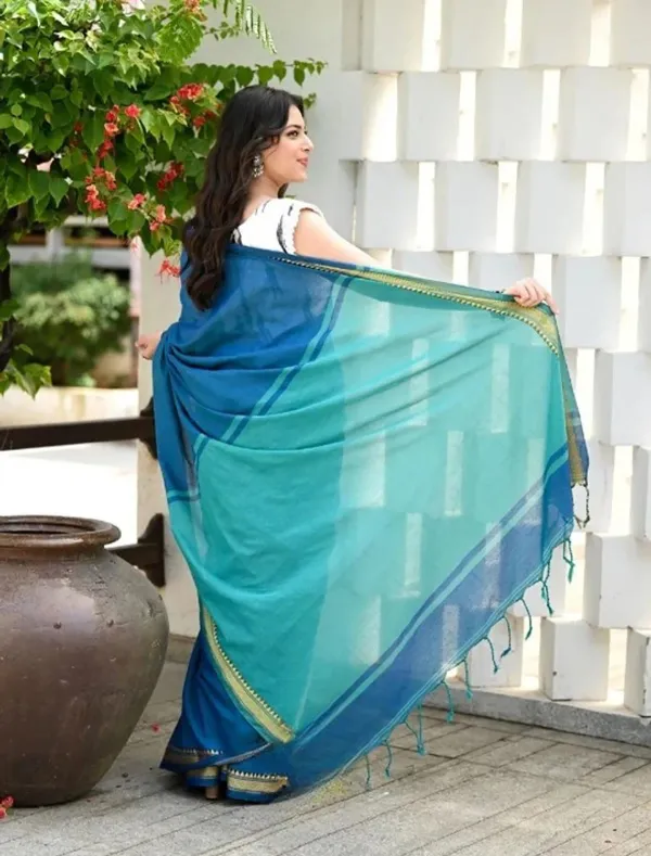 Blue_Cotton_Blend_Handloom_Woven_Saree_For_Women