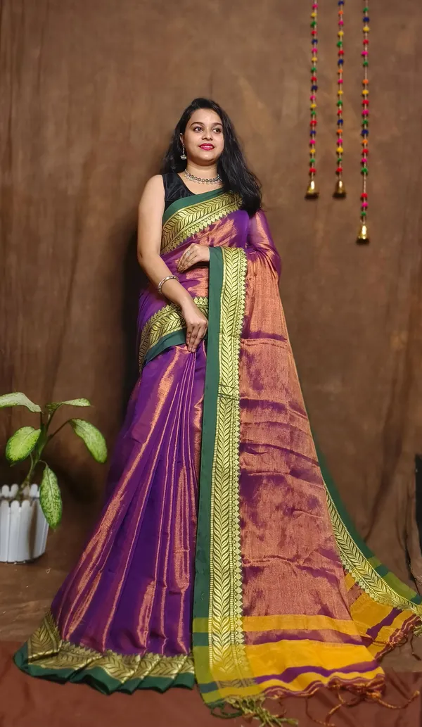 Purple_Tissue_Handloom_Embellished_Saree_For_Women
