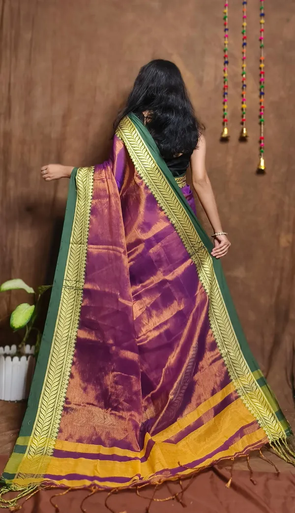 Purple_Tissue_Handloom_Embellished_Saree_For_Women