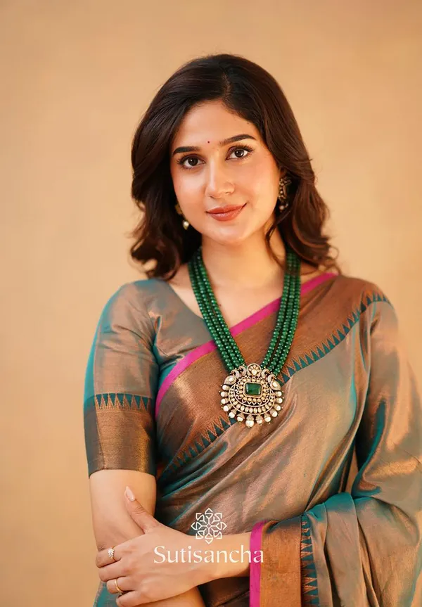 Light_Blue_Tissue_Handloom_Self_Design_Saree_For_Women