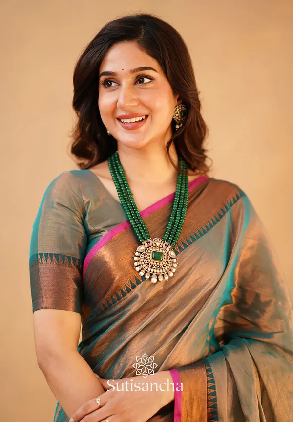 Light_Blue_Tissue_Handloom_Self_Design_Saree_For_Women