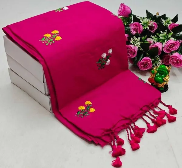 Pink_Khadi_Handloom_Embroidery_Saree_For_Women