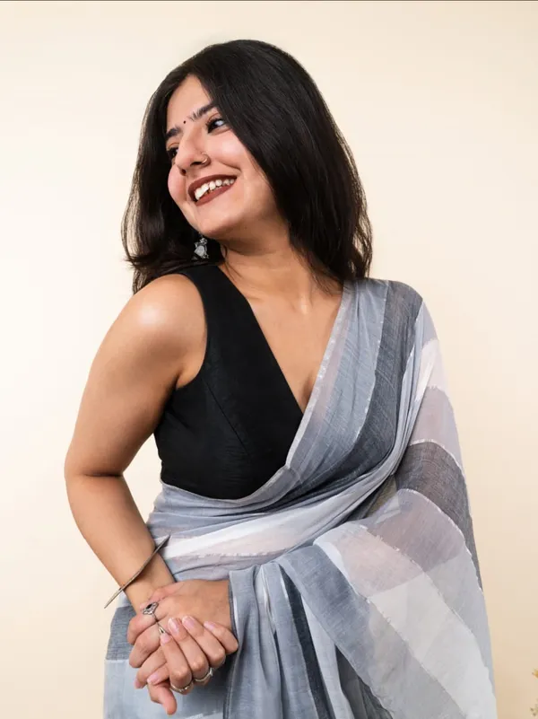 Mul_Cotton_Handloom_Self_Design_Saree_For_Women