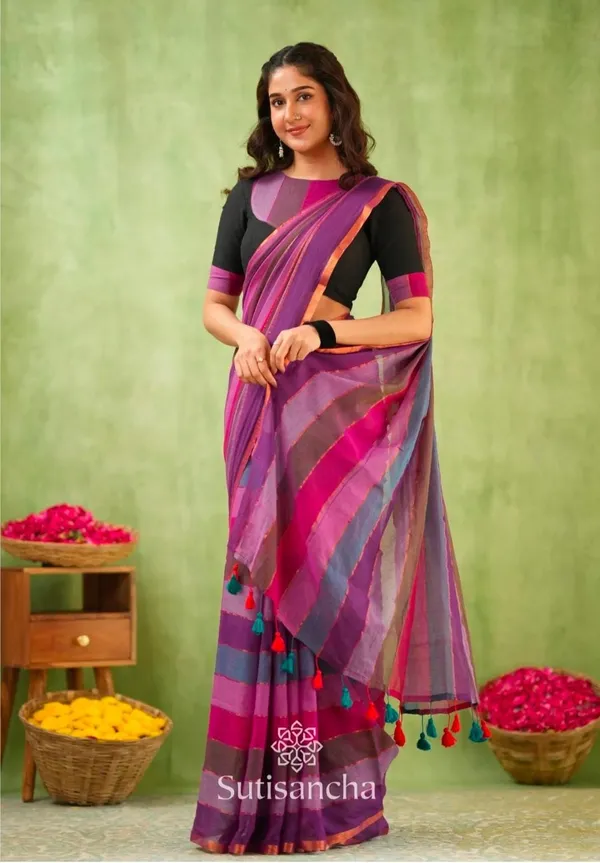 Mul_Cotton_Handloom_Self_Design_Saree_For_Women
