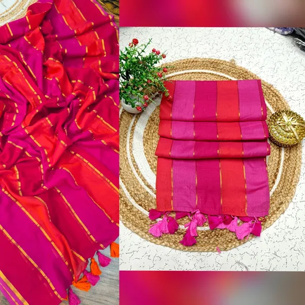 Mul_Cotton_Handloom_Self_Design_Saree_For_Women