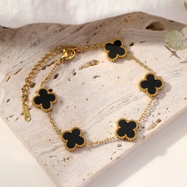 18K_Gold_Plated_Clove_Bracelet_For_Women