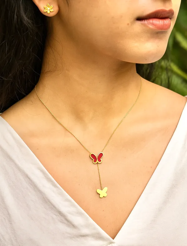 Golden_Modern_Drop_Butterfly_Necklace_For_Women