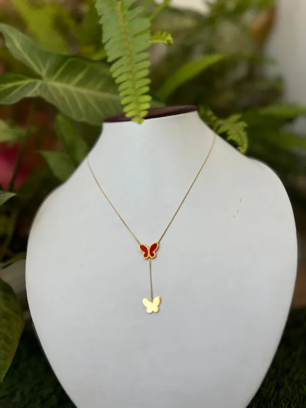 Golden_Modern_Drop_Butterfly_Necklace_For_Women