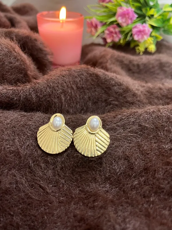 Golden_Contemporary_Statement_Studs_-_Set_Of_2_For_Women