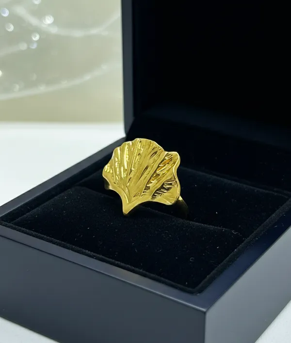 Golden_Leaf_Adjustable_Ring_For_Women
