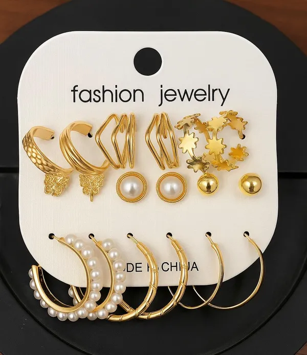 Set_of_9_-_Earrings_Pair_Gold_plated_fancy_earrings_for_women