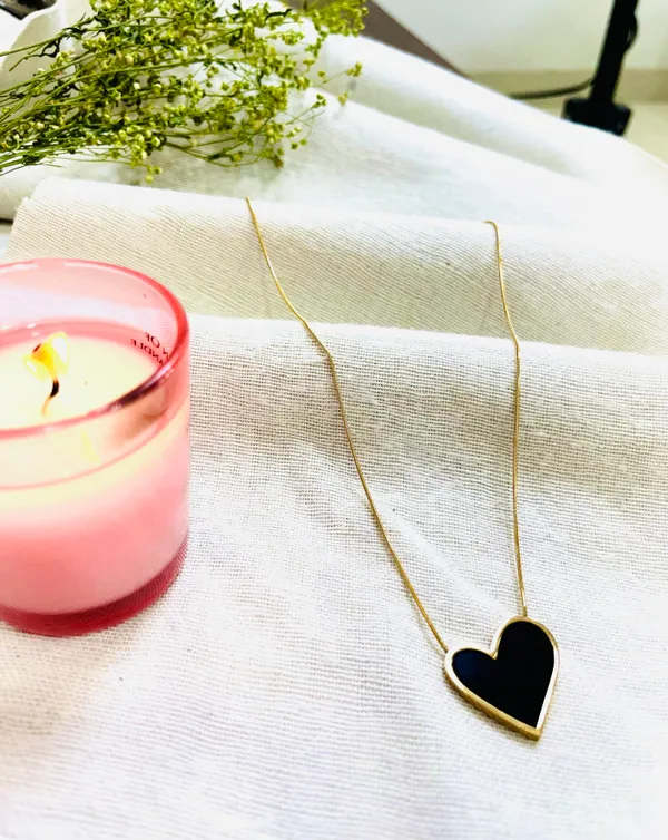 Set_Of_2_-_Golden_Bold_Enamel_Heart_Pendant_And_Hoop_Set_For_Women