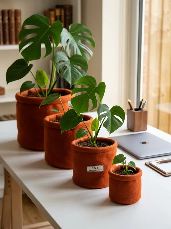 100%_Pure_Wool_Felt_Indoor_Plant_Pot_(Pack_of_4_Pieces)