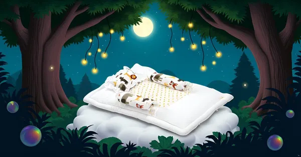100%_Cotton_Baby_Bedding_Set_26×40_Inch_|_Animal_Print