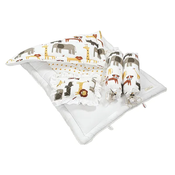 100%_Cotton_Baby_Bedding_Set_26×40_Inch_|_Animal_Print