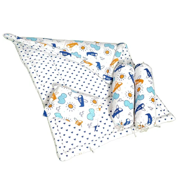 Pack_of_4_-_Cotton_Baby_Bedding_Set_26×40_Inch_|_Blue_Plane_Cloud