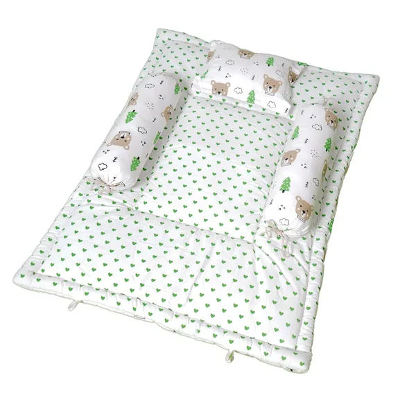 Pack_Of__4_-_Cotton_Baby_Bedding_Set_26×40_Inch_|_Tree_&_Bear_Design