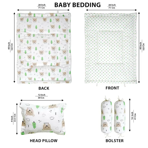 Pack_Of__4_-_Cotton_Baby_Bedding_Set_26×40_Inch_|_Tree_&_Bear_Design